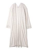 レース×ニットソーガウン/ブラック(010)