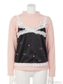 AU THINK PINK TOPS/ブラック