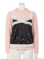 AU THINK PINK TOPS/ブラック