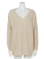 【ANAP】BACKデザインニットトップス/GRY