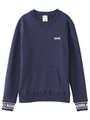 LOGO RIB SWEAT TOP/ネイビー