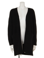 【mystic】リブロングカーディガン/BLUE