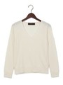 ●JOC 16ウールカシミヤ Vネック プルオーバー/Off White