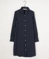 ストライプシャツワンピース