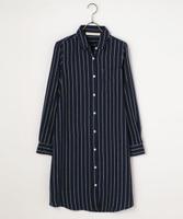 ストライプシャツワンピース