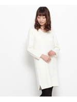 ミラノリブニットワンピース/ブラック(019)