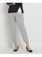 〔洗える〕裏起毛ストレッチテーパードパンツ/キャメル(041)