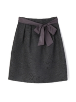 《Purpose》ＴＲＡＴＴＯＲＩＡリボン付きスカート/グレー(020)