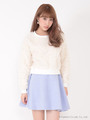 スライバーニットスカート/ライトブルー