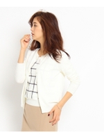 チェックツインニット/ブルー(092)