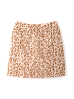 レオパードジャガードミニスカート/ベージュ(041)