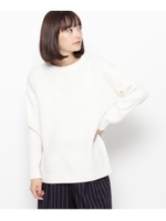 変型リブニットプルオーバー/カーキ(027)