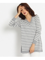 [L]レーヨン混ハイゲージニット/ベージュ(552)