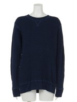 インディゴ染めビッグワッフルTOPS/NAVY