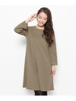 ポンチAラインワンピース/ブラック(019)