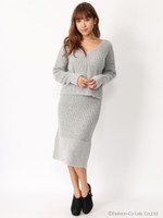 ウエストベルトニットアップ/グレー