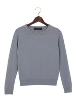 ★JOC R/W 装飾 クルーネック プルオーバー/Off White