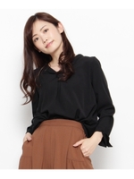 ジョーゼットタックシャツ/アイボリー(004)