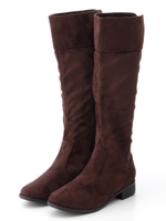 スエードミドルブーツ　3/コゲチャ