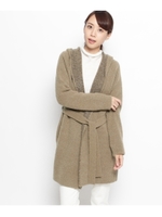 フーデットブークレニットカーディガン/ベージュ系(554)