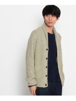 ワッフル編みニットカーディガン/オフホワイト(003)