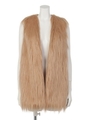 [GREED]LONG FUR Vest/BROWN