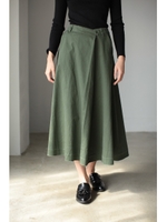 【AZUL by moussy】フレイドヘムラップミディスカート/KHA