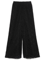 【emmi atelier】レースプリーツワイドパンツ/BLK