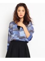 ジオメストライプスキッパーシャツ/グレー(112)