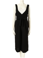 ワイドパンツコンビネゾン/ブラック