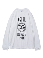 XGIRL EMBLEM BIG L/S TEE/ホワイト