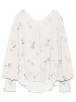 【emmi atelier】プリントルーズシャツ/BRW