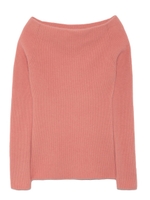 オフショルソフトニットプルオーバー/OWHT