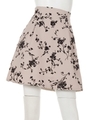 シルエットフラワープリントスカート/オフホワイト