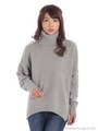 ドロップ×オフタートルニットTOPS/ホワイト