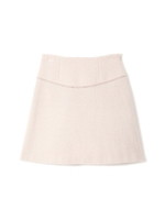 《EDIT COLOGNE》台形ブークレーミニスカート/ベージュ(040)