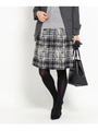 【VERY12月号掲載】グレンチェックジャカードスカート/ブラック(419)