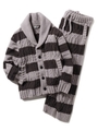【限定SET】HOMME‘スフレ’アランカーデ＆パンツセット/GRY