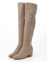 バックビジューニーハイブーツ/GREGE