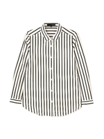 ジャージーストライプシャツ/ブラック(010)