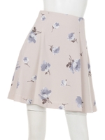 フラワーフレアスカート/ピンク