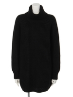 ボリュームスリーブニットミニワンピ/アイボリー