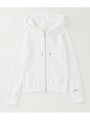 エアー裏毛フルジップパーカー/WHITE