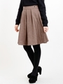 タック使いフレアスカート/L/ベージュ