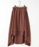 起毛ツイルイレヘムラップスカート