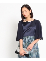 calian ドレープボレロカーディガン/ナチュラル(050)