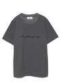 フロッキーロゴプリントTシャツ/GRY