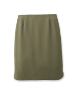 [S]サイドスリットスカート/カーキ&グリーン系(028)