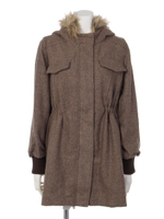 【Aunt Marie's】ヘリンボーンツィードモッズ/BRN