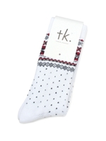 スノーパターンソックス/ホワイト(401)